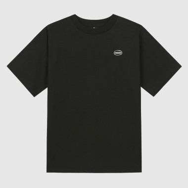 Follow clouds Black short-sleeved T-shirt
