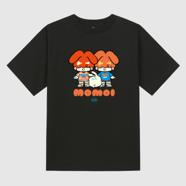 together Black short-sleeved T-shirt