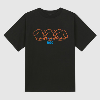 triple nooy 1990 Black short-sleeved T-shirt