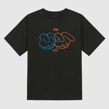 twins 1990 Black short-sleeved T-shirt