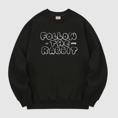 follow blank sweatshirt black