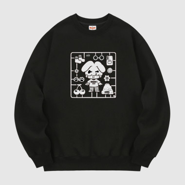 pieces black sweatshirt black