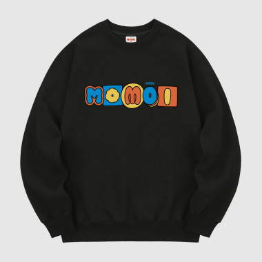 squre momoi sweatshirt black