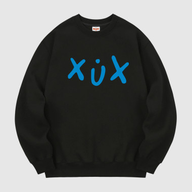 xux blue sweatshirt black