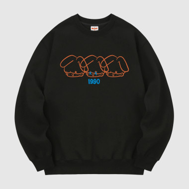 triple nooy 1990 sweatshirt black