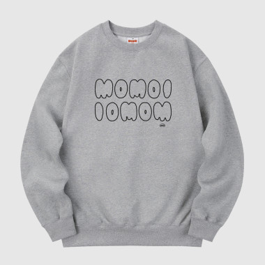 momoi blank sweatshirt gray