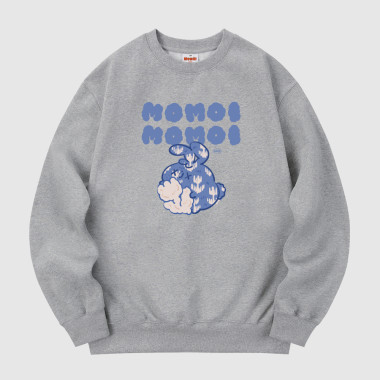 tulip clouds sweatshirt gray
