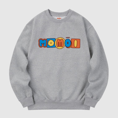 squre momoi sweatshirt gray