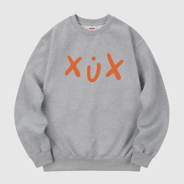 xux orange sweatshirt gray