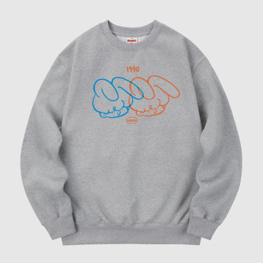 twins 1990 sweatshirt gray