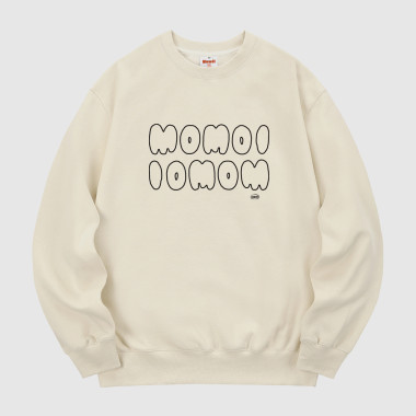 momoi blank sweatshirt cream