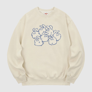 the rabbits sweatshirt cream