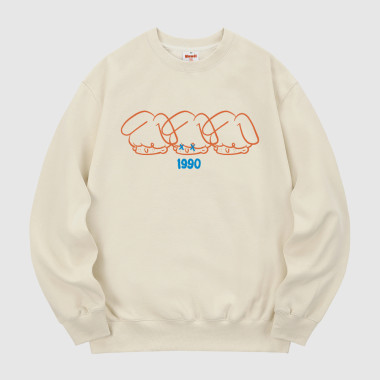 triple nooy 1990 sweatshirt cream