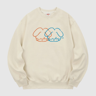 twins sweatshirt cream