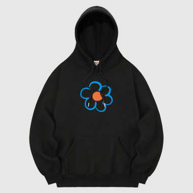 flower hood black
