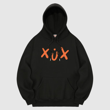 xux orange hood black