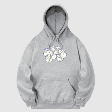 the rabbits hood gray