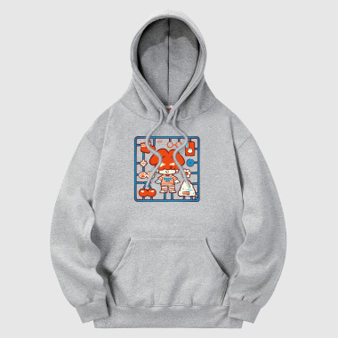 pieces vivid hood gray