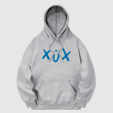 xux blue hood gray