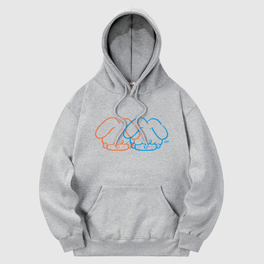 twins hood gray
