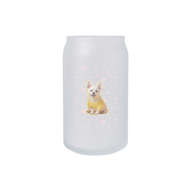 무광 비어캔글라스 473ml 댕댕굿즈04