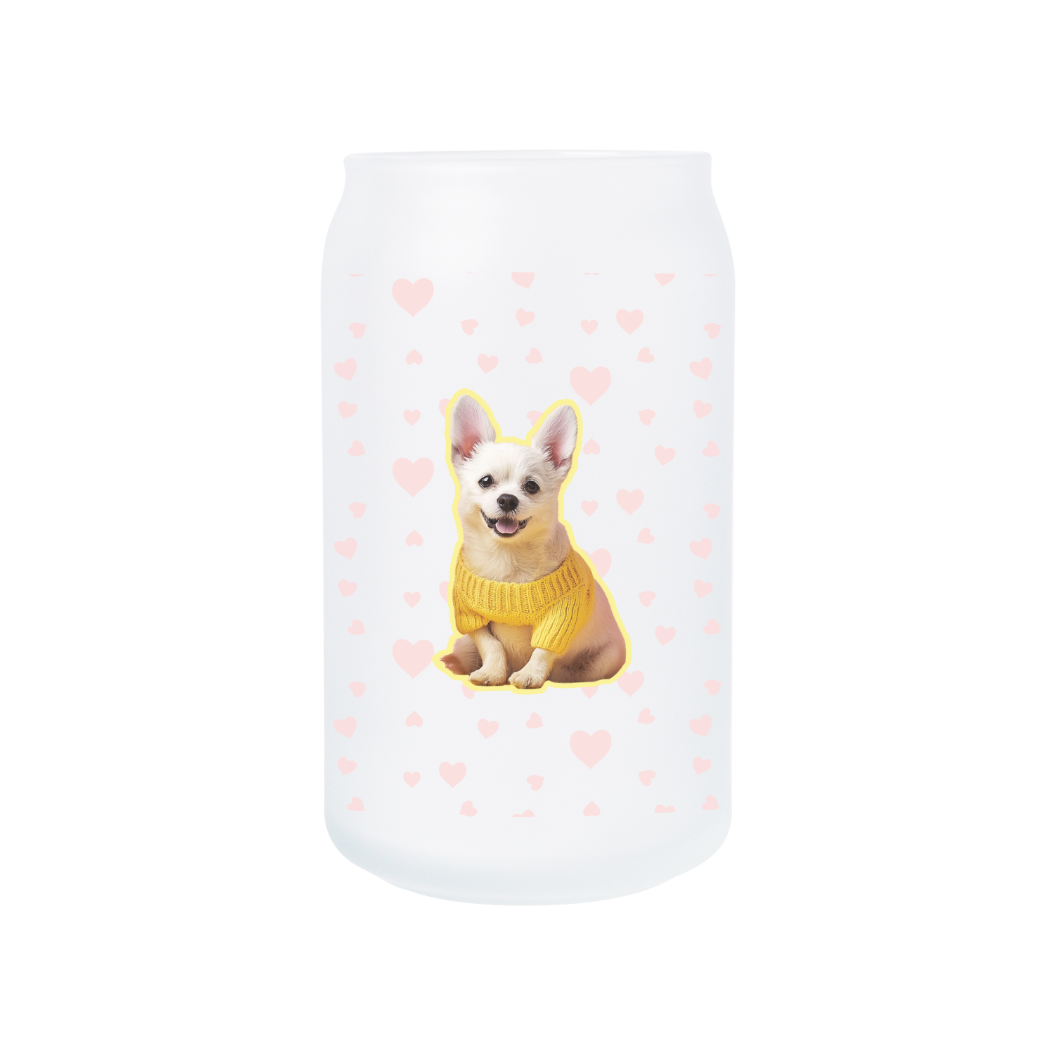 무광 비어캔글라스 473ml 댕댕굿즈04