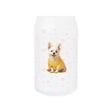 무광 비어캔글라스 473ml 댕댕굿즈04
