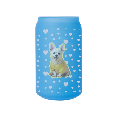 무광 아이스 변색 유리컵 473ml (블루) 댕댕굿즈04