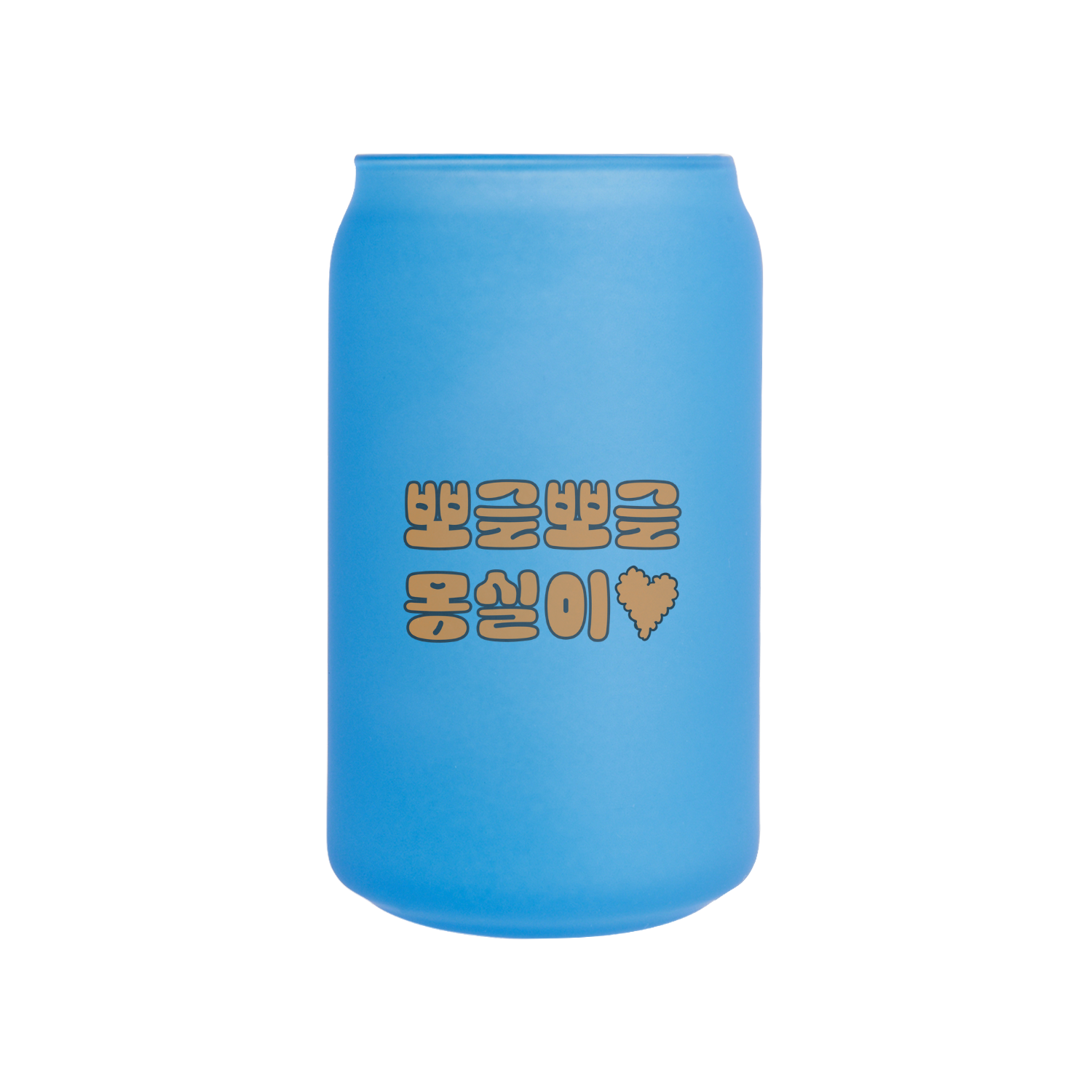 무광 아이스 변색 유리컵 473ml (블루) 댕댕굿즈02
