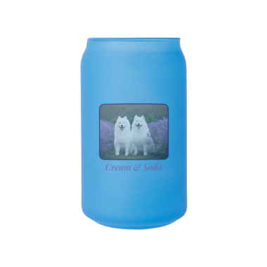 무광 아이스 변색 유리컵 473ml (블루) 댕댕굿즈01