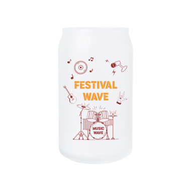 무광 비어캔글라스 473ml 뮤직웨이브01