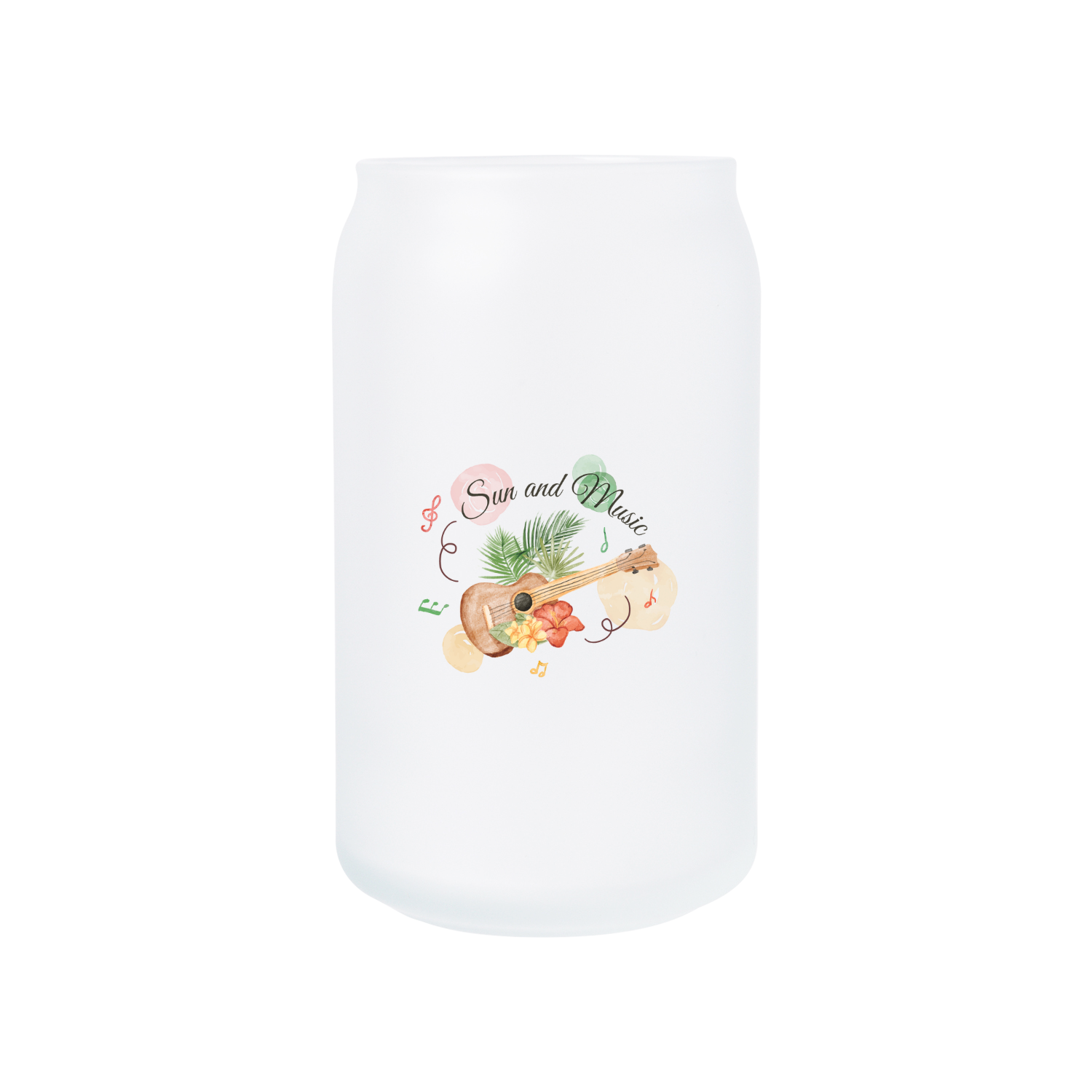 무광 아이스 변색 유리컵 473ml (블루) 뮤직웨이브05