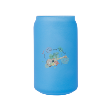 무광 아이스 변색 유리컵 473ml (블루) 뮤직웨이브05