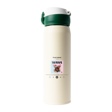 무광크림 스타 텀블러 500ml 뮤직웨이브04