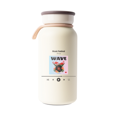 무광크림 밀크 텀블러 350ml 뮤직웨이브04