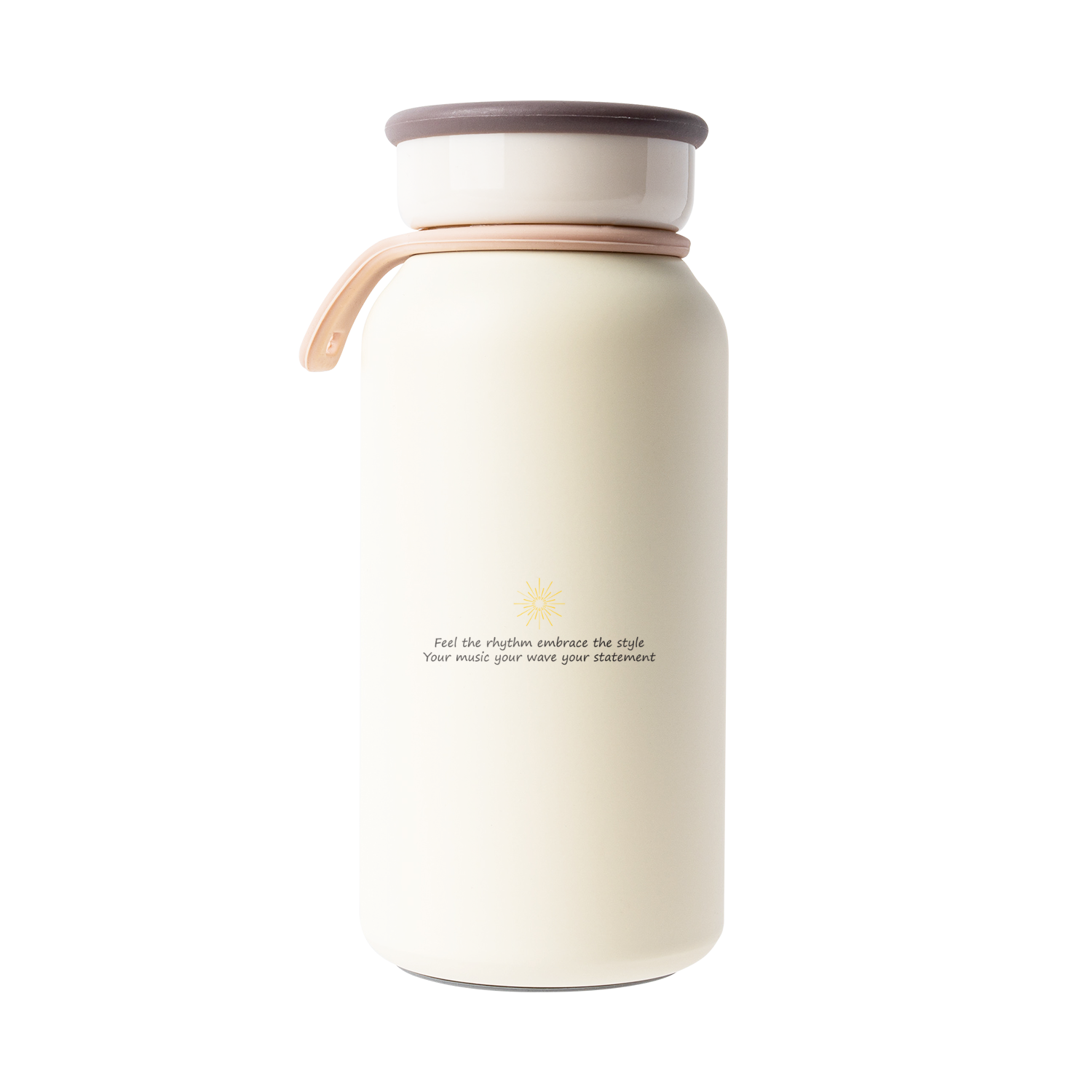 무광크림 밀크 텀블러 350ml 뮤직웨이브03