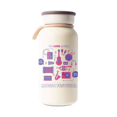 무광크림 밀크 텀블러 350ml 뮤직웨이브02
