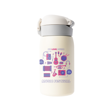 무광크림 키즈세이프 텀블러 330ml 뮤직웨이브02