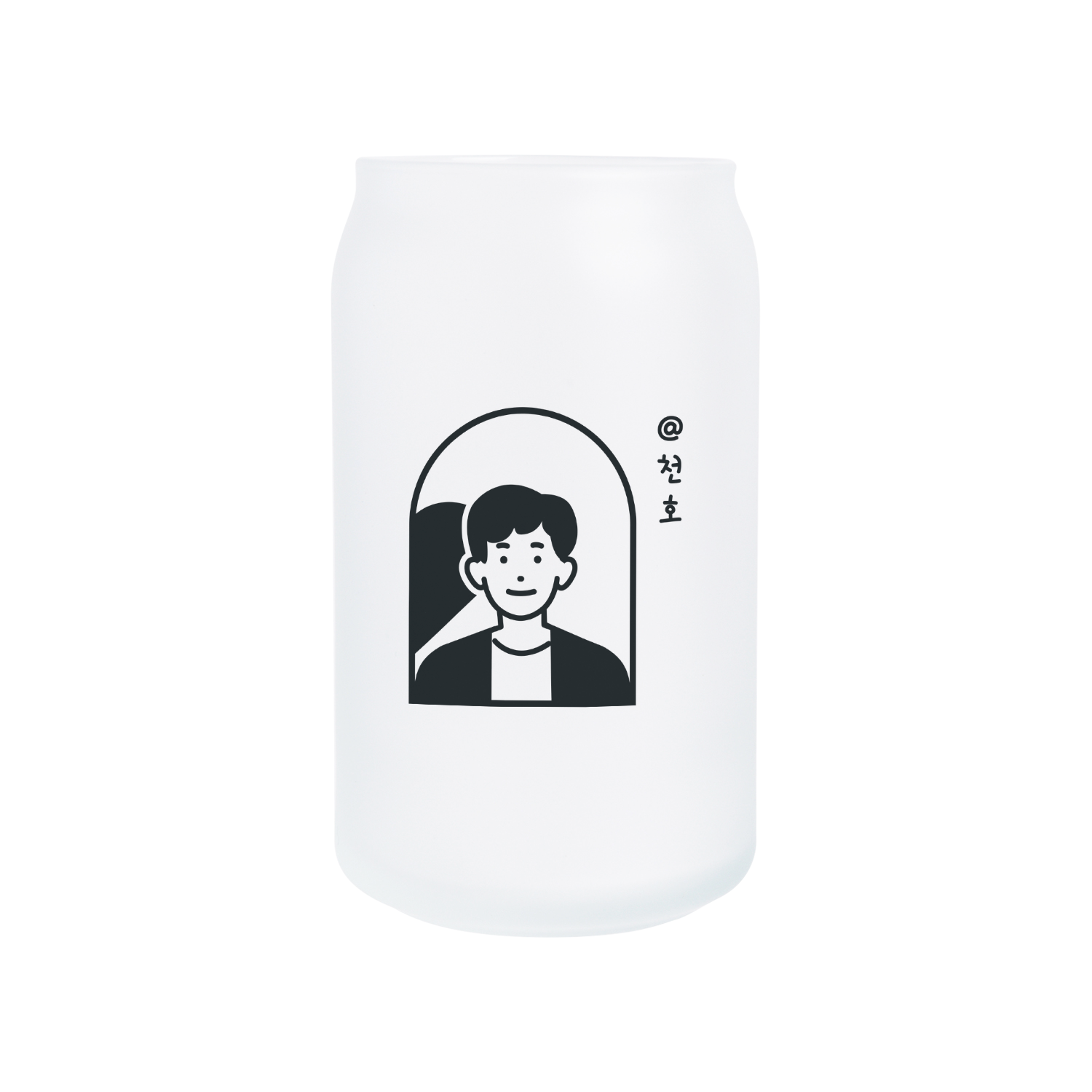 무광 비어캔글라스 473ml 커플05