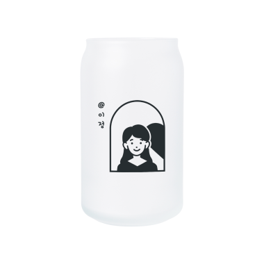 무광 비어캔글라스 473ml 커플05