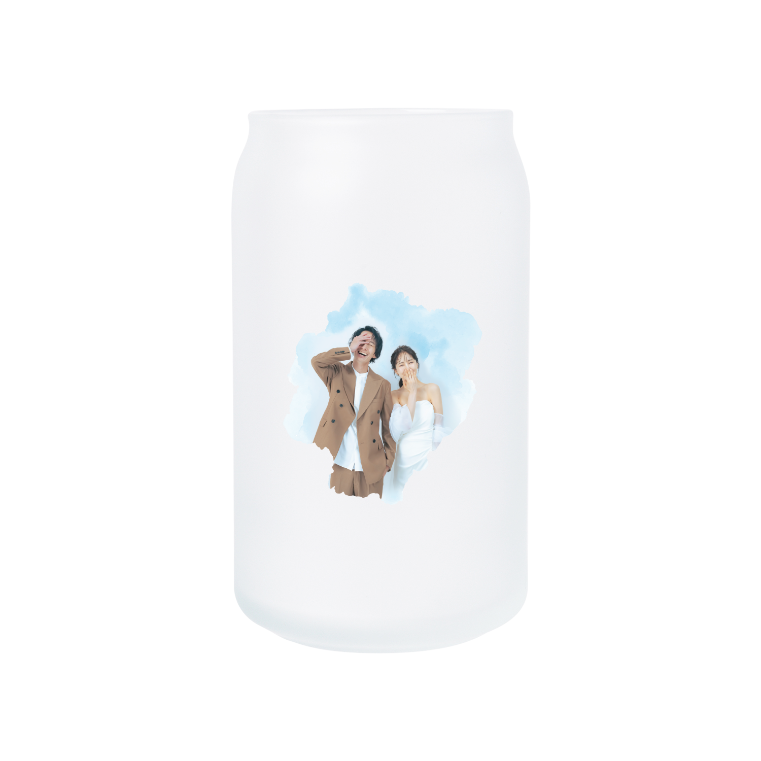 무광 아이스 변색 유리컵 473ml (블루) 커플02