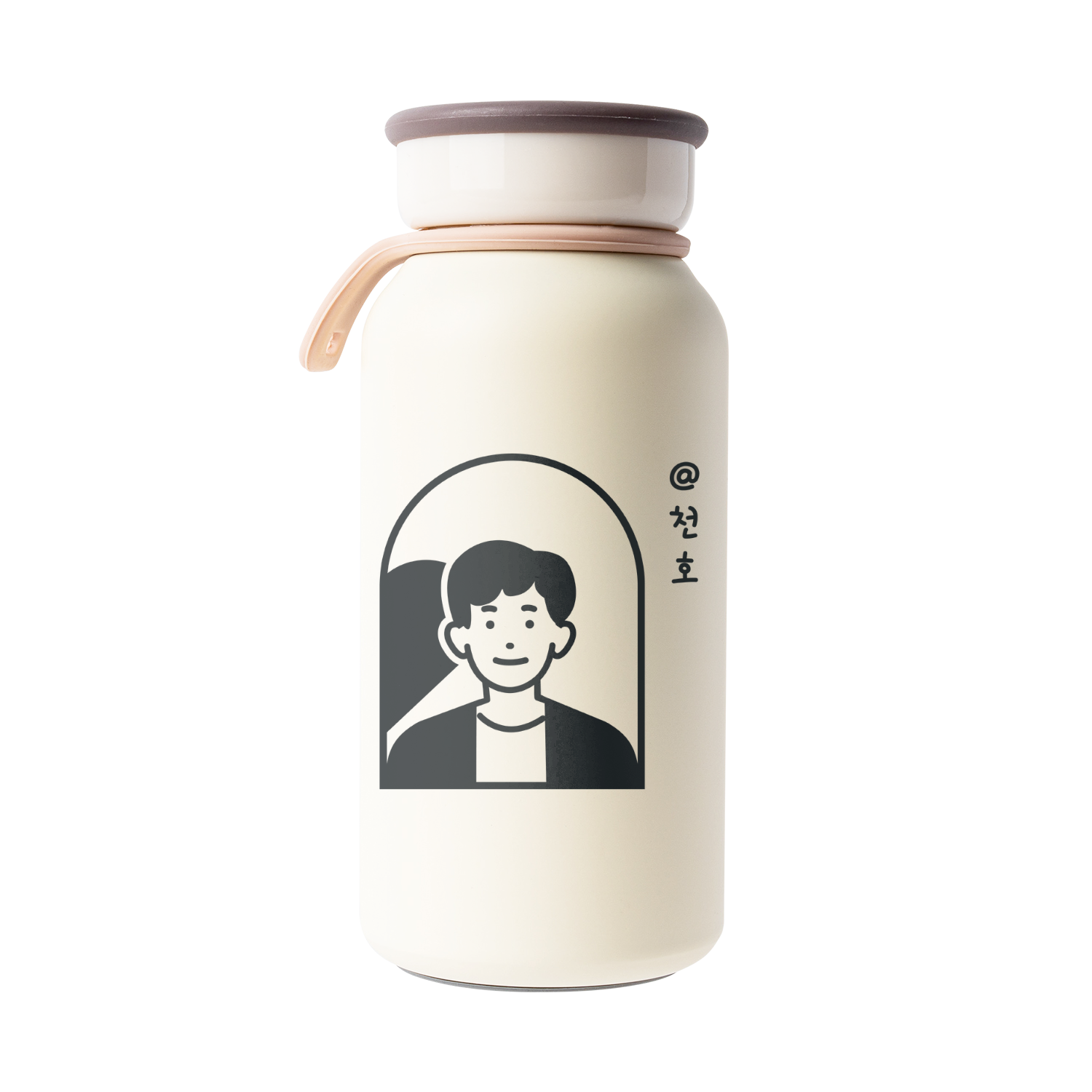 무광크림 밀크 텀블러 350ml 커플05