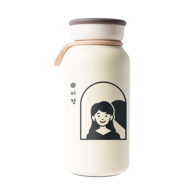 무광크림 밀크 텀블러 350ml 커플05