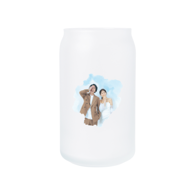 무광 비어캔글라스 473ml 커플02