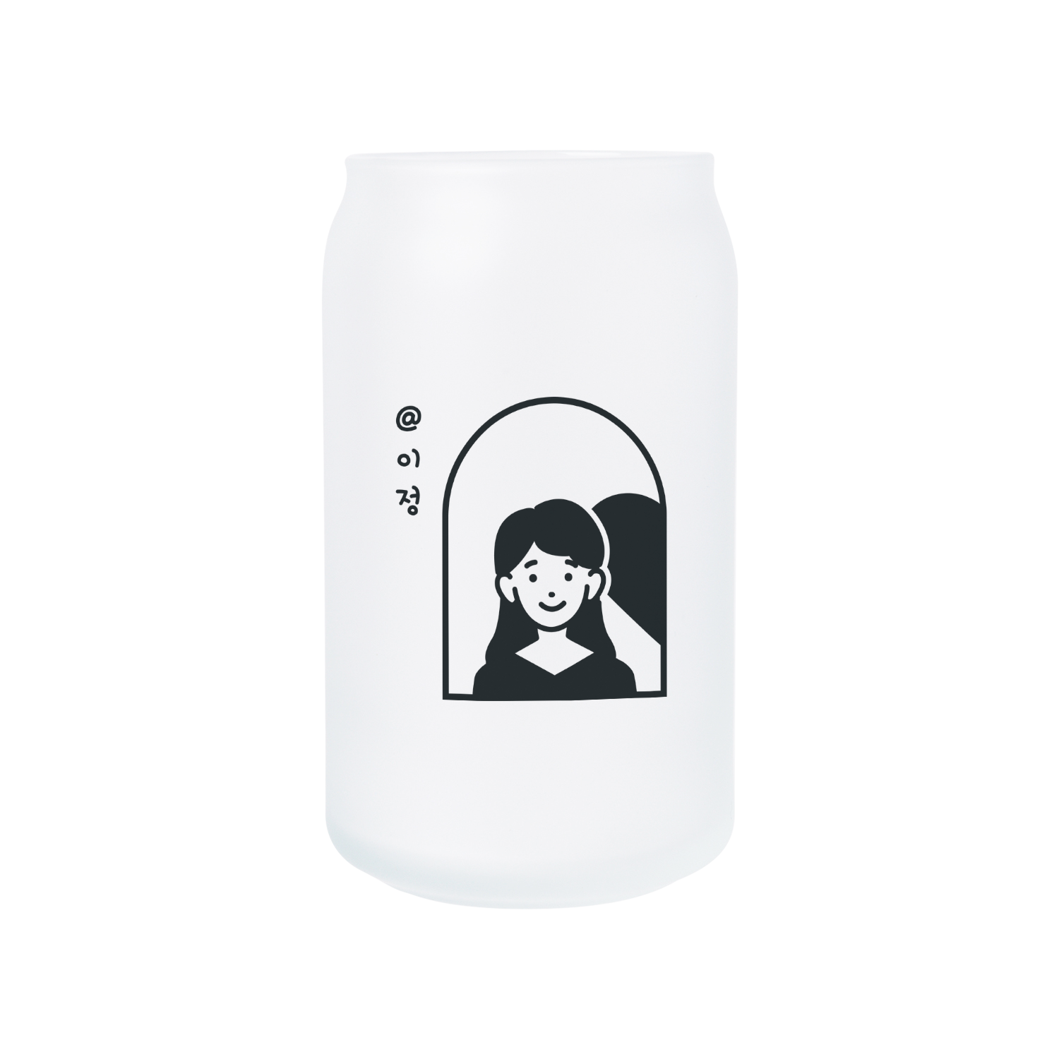 무광 아이스 변색 유리컵 473ml (블루) 커플05