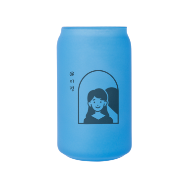 무광 아이스 변색 유리컵 473ml (블루) 커플05