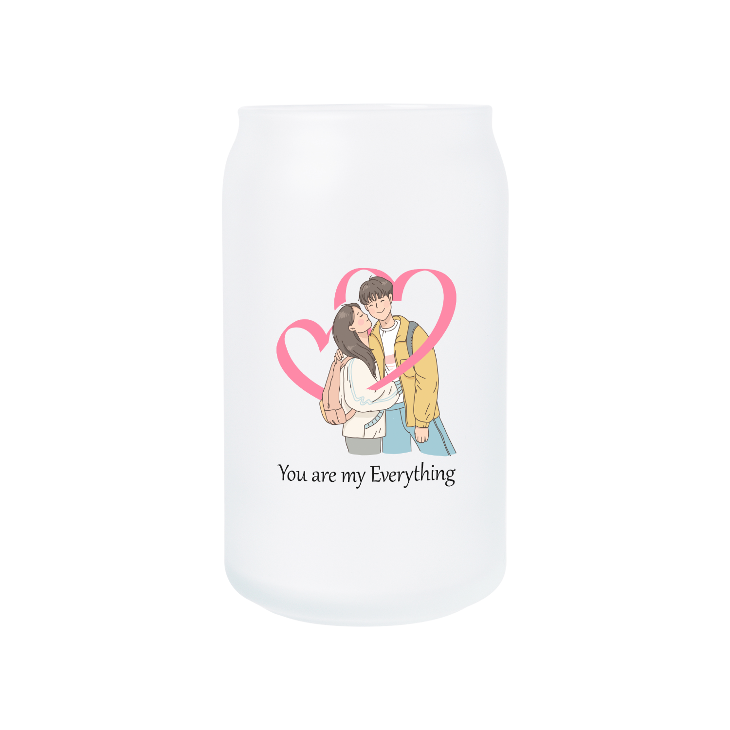 무광 아이스 변색 유리컵 473ml (블루) 커플03