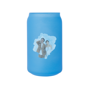 무광 아이스 변색 유리컵 473ml (블루) 커플02