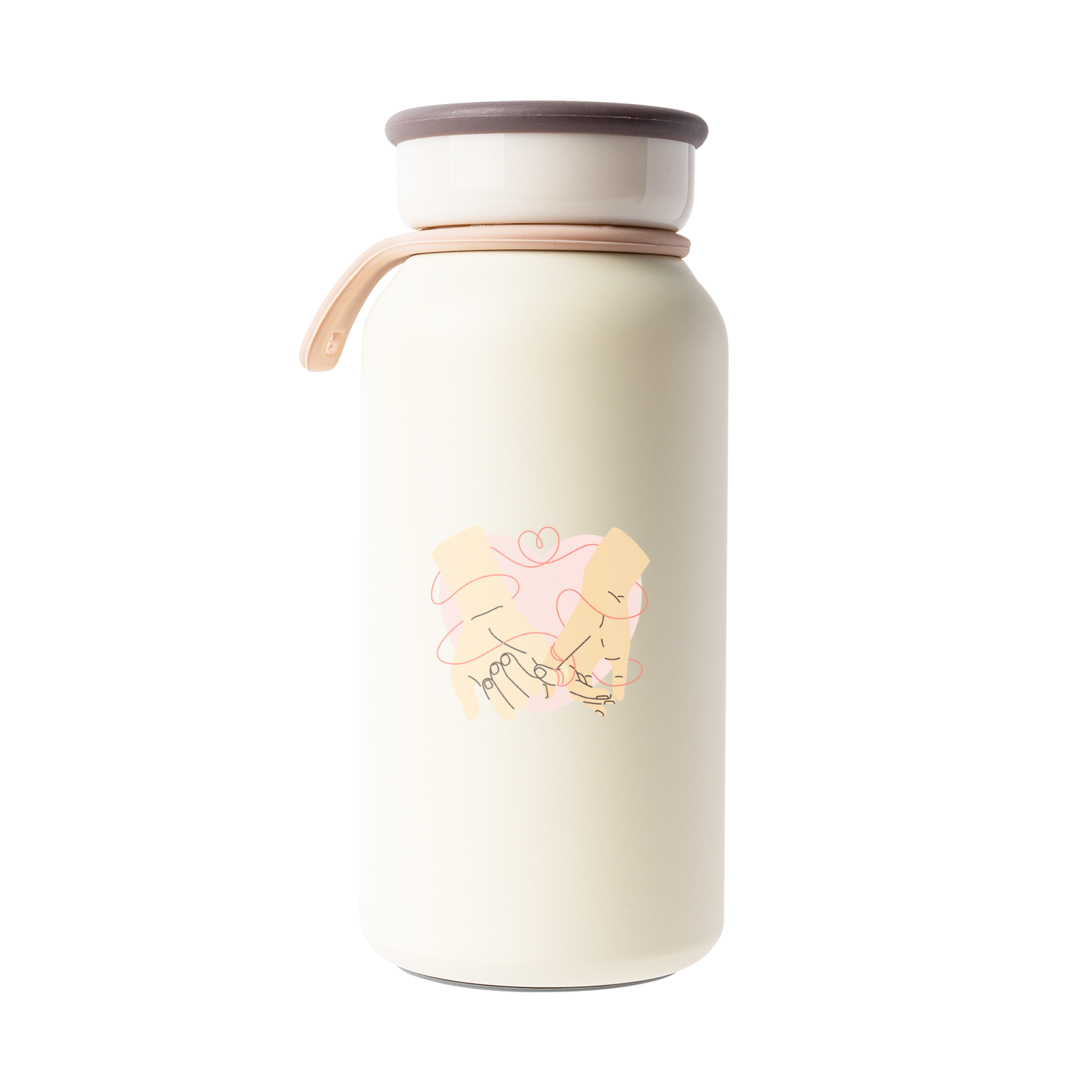 무광크림 밀크 텀블러 350ml 커플17